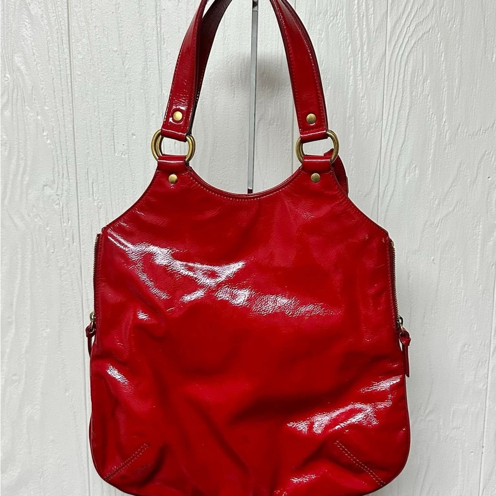 Yves Saint Laurent Red Chic Shoulder Bag - Picture 2 of 12